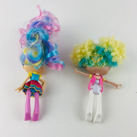 Shopkins Shoppies Girls Kids Pretend Play Colorful Hair Outfits Toy Dolls Lot - Picture 2 of 2